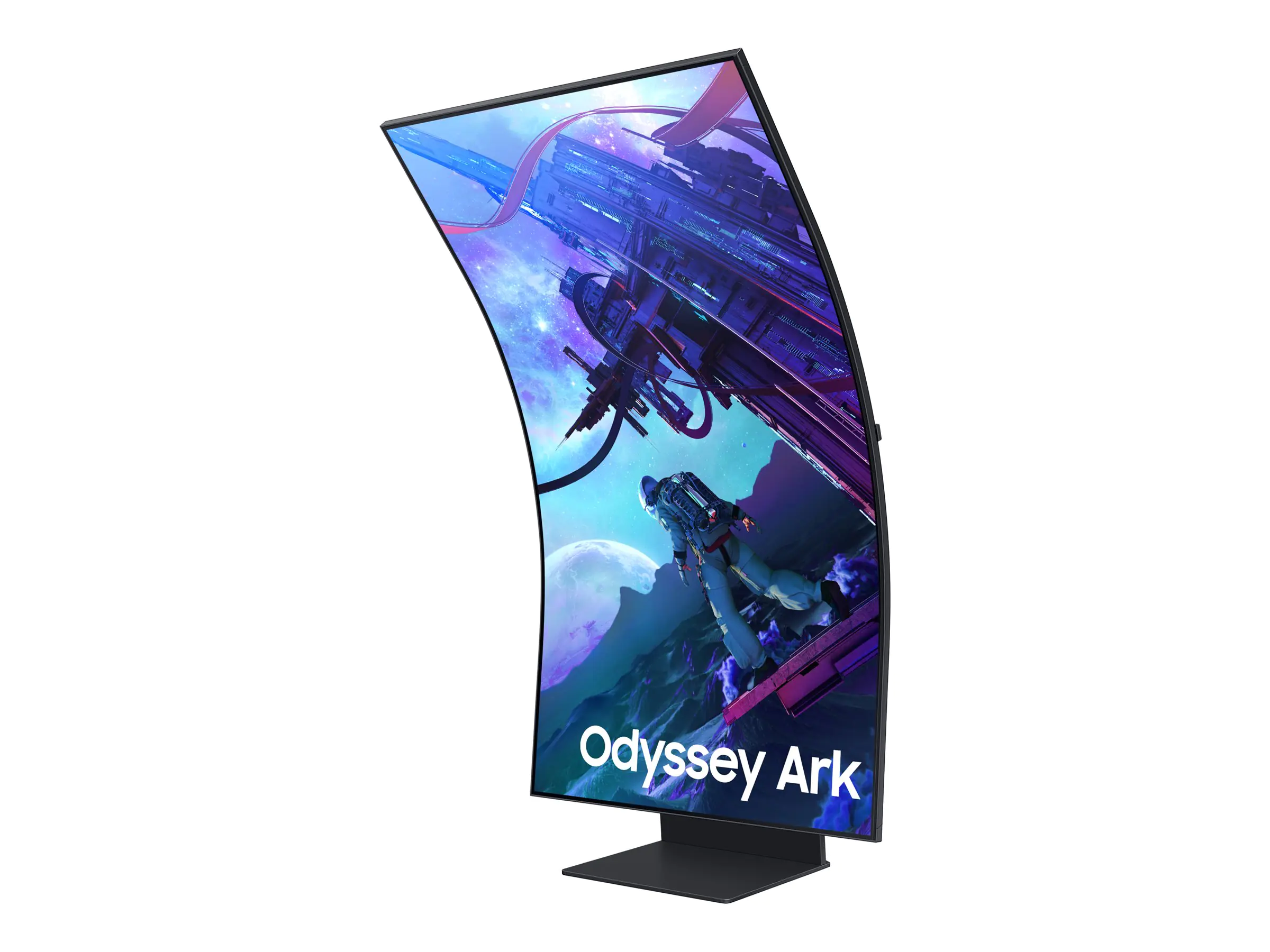 Samsung Odyssey Ark S55CG970NU - G97NC Series - QLED-Monitor - Smart - Gaming - gebogen - 138 cm (55") - 3840 x 2160 4K @ 165 Hz - VA - 600 cd/m² - 1000000:1 - Quantum HDR 32x - 1 ms - 3xHDMI, DisplayPort - Lautsprecher - Schwarz