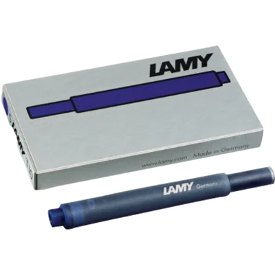 Lamy Tintenpatrone T 10 Großraumtintenpatrone nicht löschbar blau-schwarz 5 St./Pack.