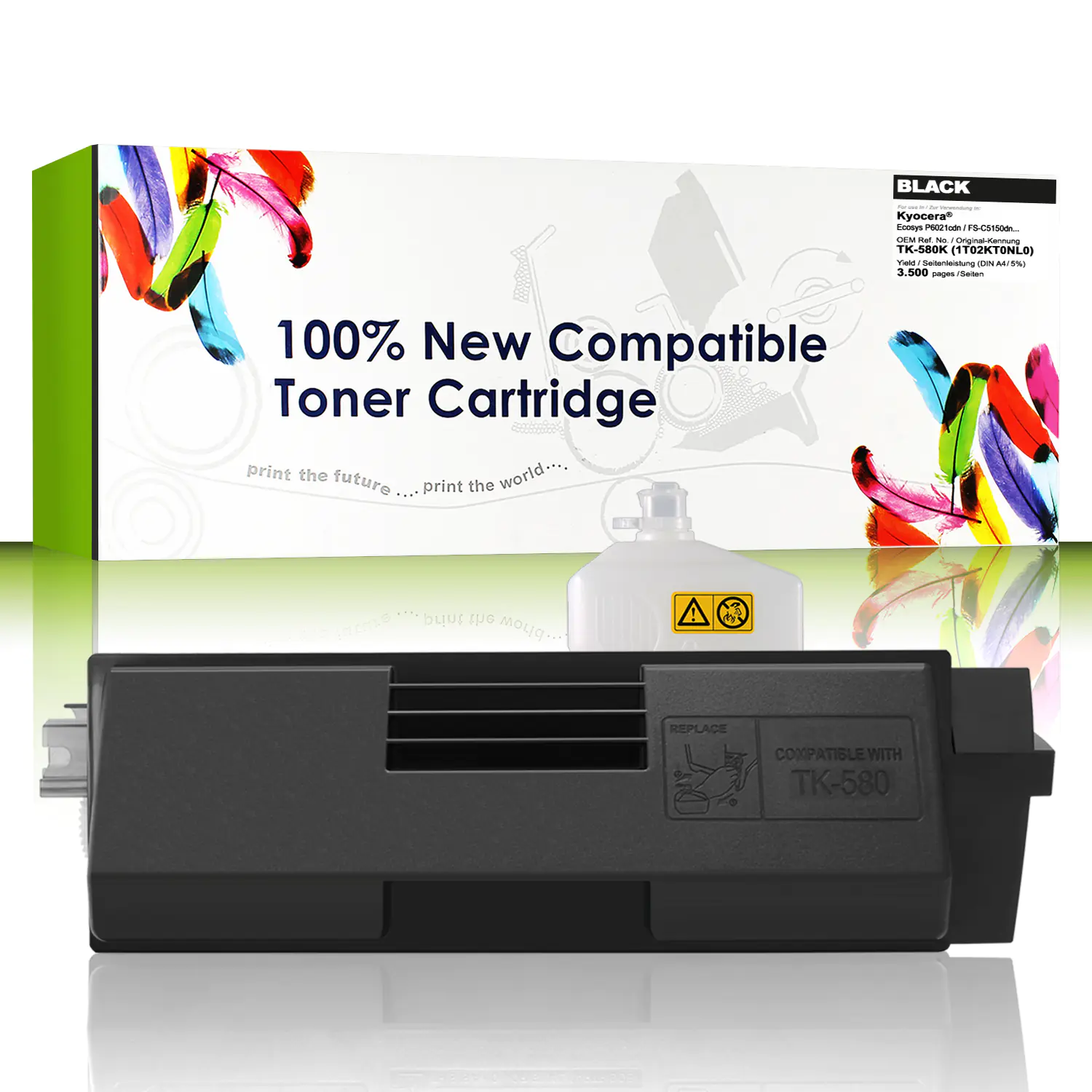 CartridgeWeb Toner kompatibel zu Kyocera/Mita 1T02KT0NL0 TK580K schwarz 3.500 Seiten