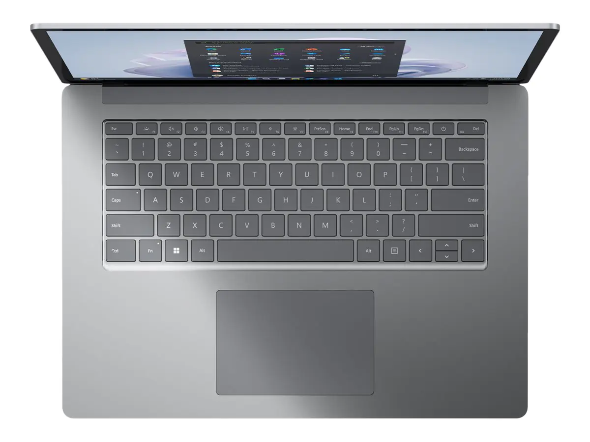 Microsoft Surface Laptop 5 for Business - Intel Core i7 1265U / 1.8 GHz - Evo - Win 11 Pro - Intel Iris Xe Grafikkarte - 16 GB RAM - 512 GB SSD - 38.1 cm (15") Touchscreen 2496 x 1664 - Wi-Fi 6 - Platin - kbd: Deutsch