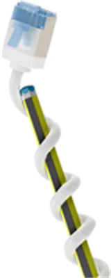 Goobay Ultraflexibles CAT 6A Patchkabel slim U/FTP weiß - extrakurze Stecker reiner