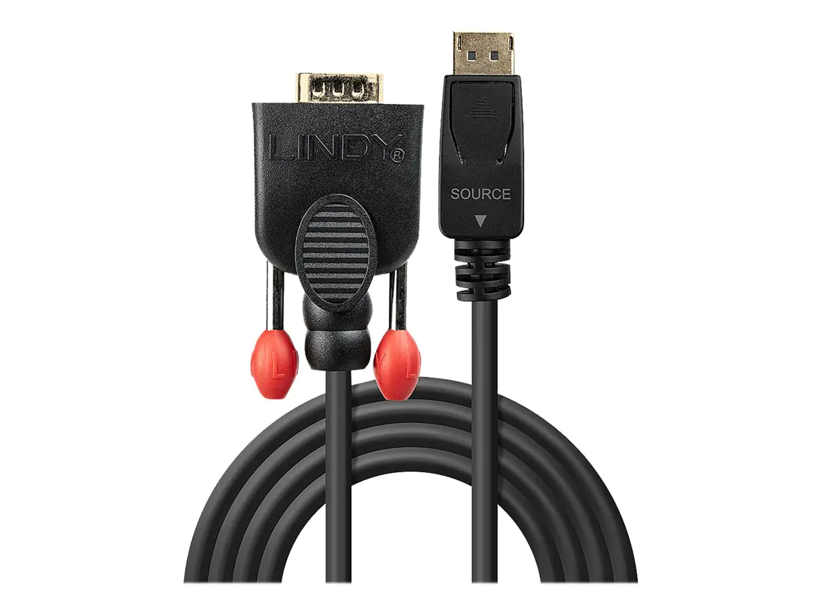 Lindy - Videokonverter - DisplayPort - VGA - Schwarz