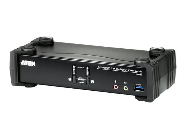 ATEN CS1922 KVMP Switch - KVM-/Audio-/USB-Switch - 2 x KVM/Audio/USB - 1 lokaler Benutzer - Desktop