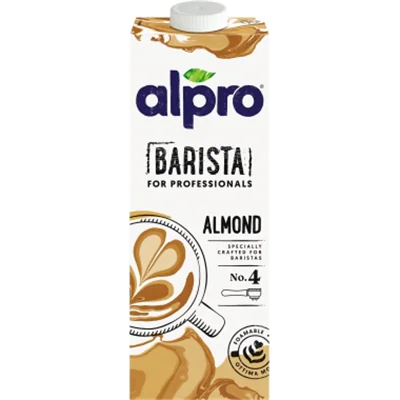 Alpro Pflanzendrink Barista Mandel TetraPak 8 x 1 l/Pack.