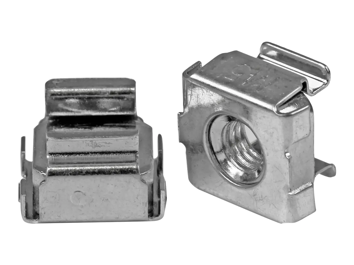 StarTech Käfigmutter M5 für Server Rack / -Schrank Packung mit 50 - Cage Nuts für Serverschränke - Vorspannmutter für Rack (Packung mit 50) - für P/N: RACK-18U-20-WALL-OA, RACK-21U-20-WALL-OA, RACK-24U-20-WALL-OA, SHELF-2U-20-CENTER-V