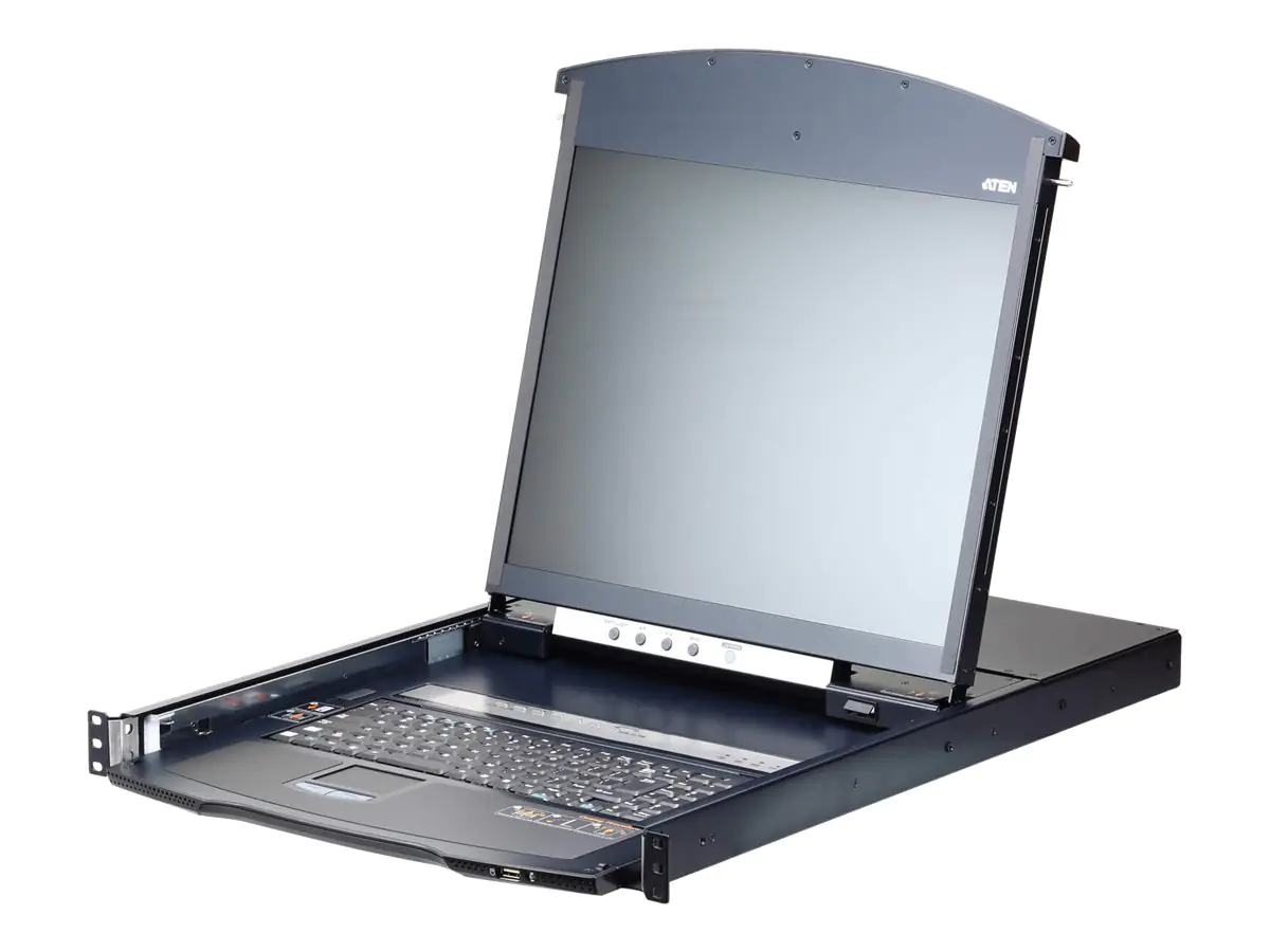 ATEN KL1108VN - KVM-Konsole mit KVM-Switch - 8 Anschlüsse - USB - 48.3 cm (19") - Rack - einbaufähig - 1280 x 1024 @ 75 Hz - 250 cd/m² - 1000:1 - 5 ms - DVI-D, VGA