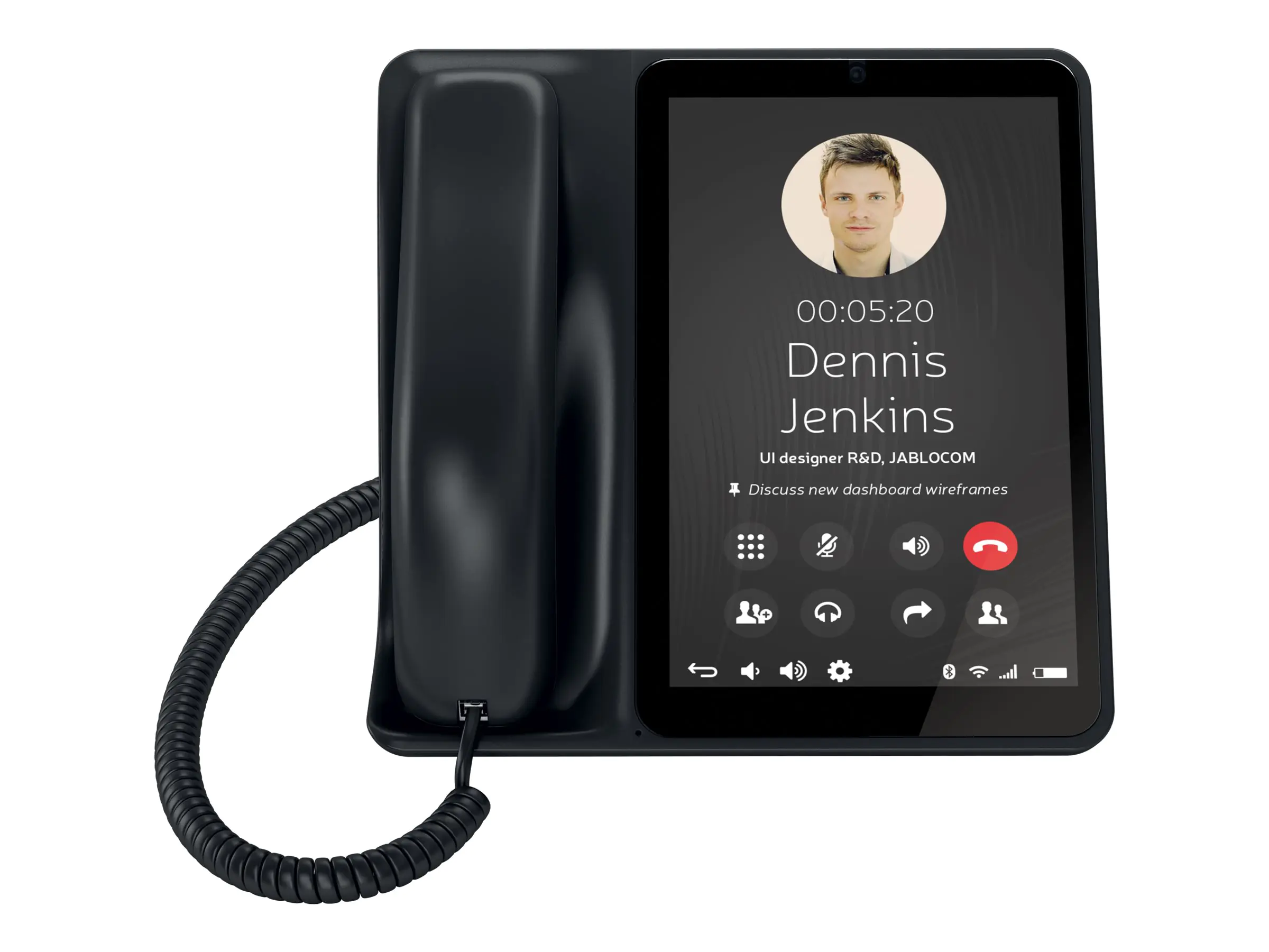 Jablocom Raven - Kabelgebundenes Mobiltelefon - RAM 1 GB - microSD slot - LCD-Anzeige - 1.280 x 768 Pixel - front camera 0,3 MP