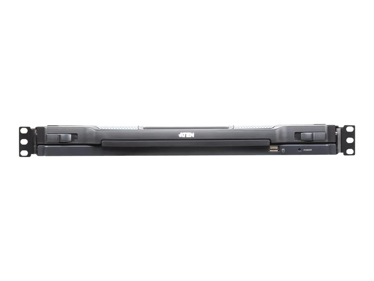 ATEN Slideaway CL5708IN - KVM-Konsole mit KVM-Switch - 8 Anschlüsse - PS/2, USB - britisch - 48.3 cm (19") CL5708IN-ATA-EG