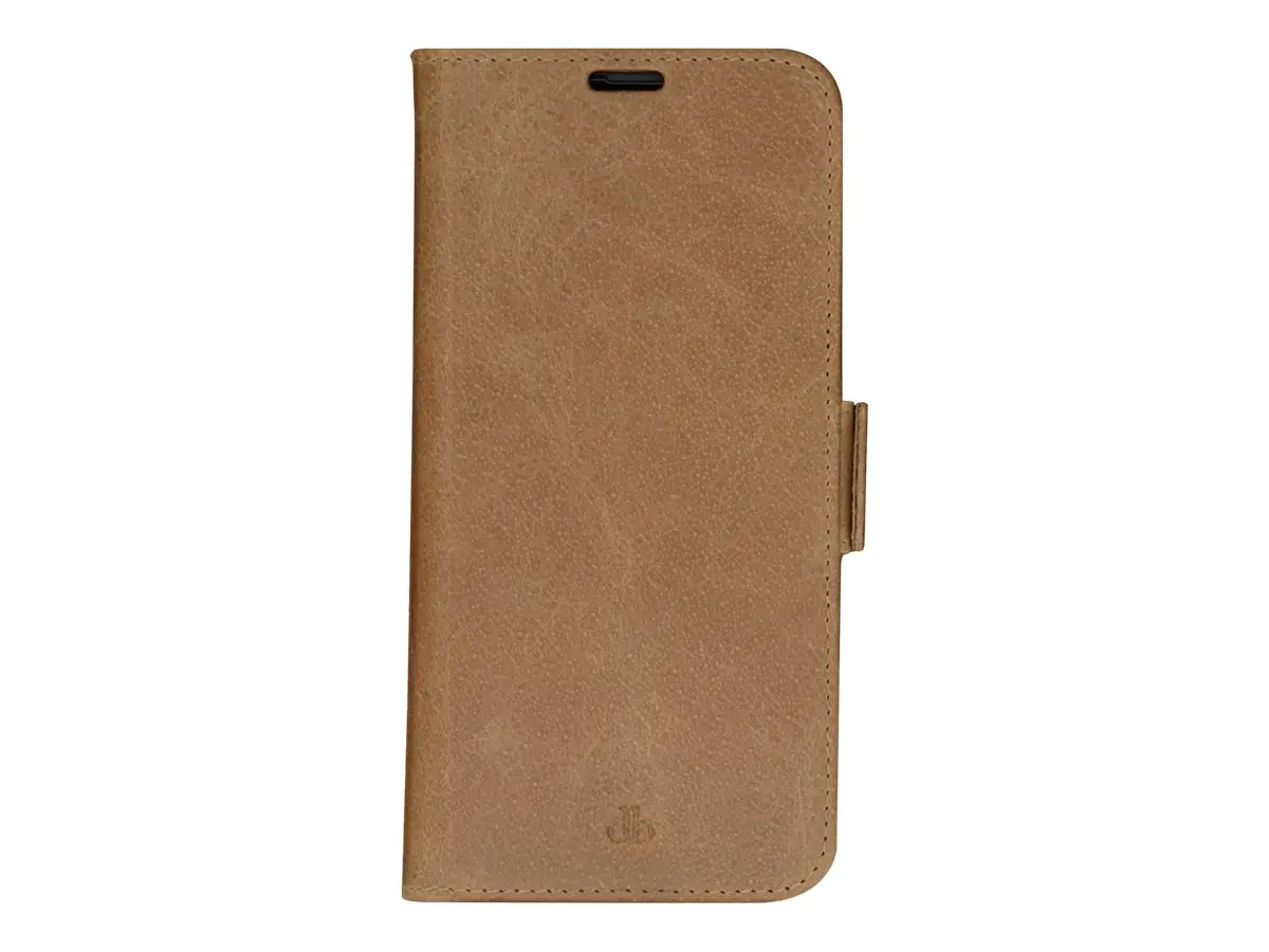 dbramante1928 Copenhagen Slim - Flip-Hülle für Mobiltelefon - genarbtes Leder - Hellbraun - für Apple iPhone 14 Pro Max