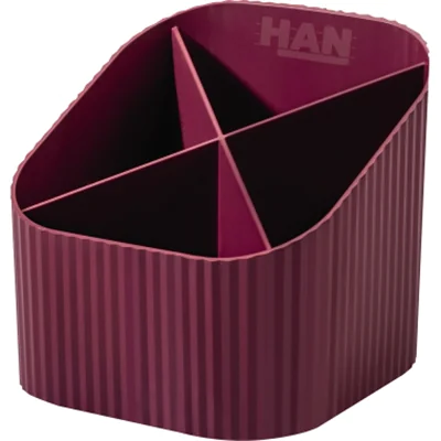 HAN Stifteköcher KARMA 11,1 x 10,5 x 11,1 cm (B x H x T) Kunststoff, 80-100 % Rezyklat öko-rot