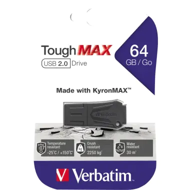 Verbatim ToughMAX - USB-Flash-Laufwerk - 64 GB - USB 2.0