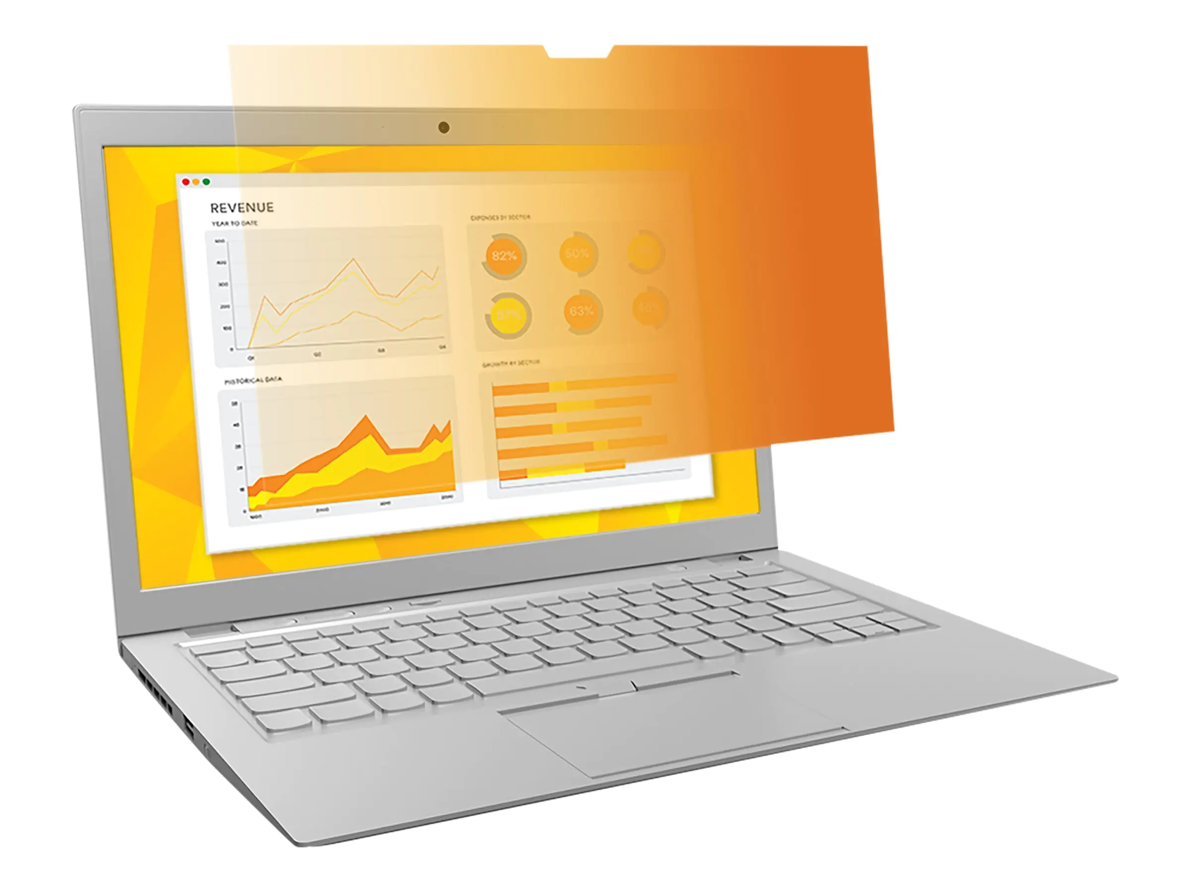 3M Blickschutzfilter Gold - Blickschutzfilter für Notebook - 35.6 cm (14") - Gold