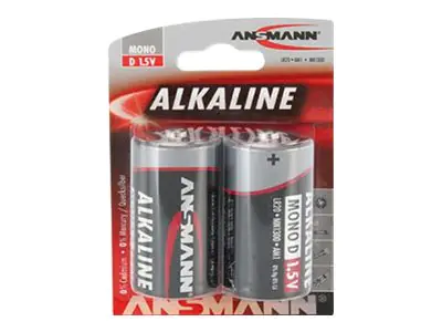 Ansmann Batterie D Mono LR20 1,5V 2er Blister 1514-0000