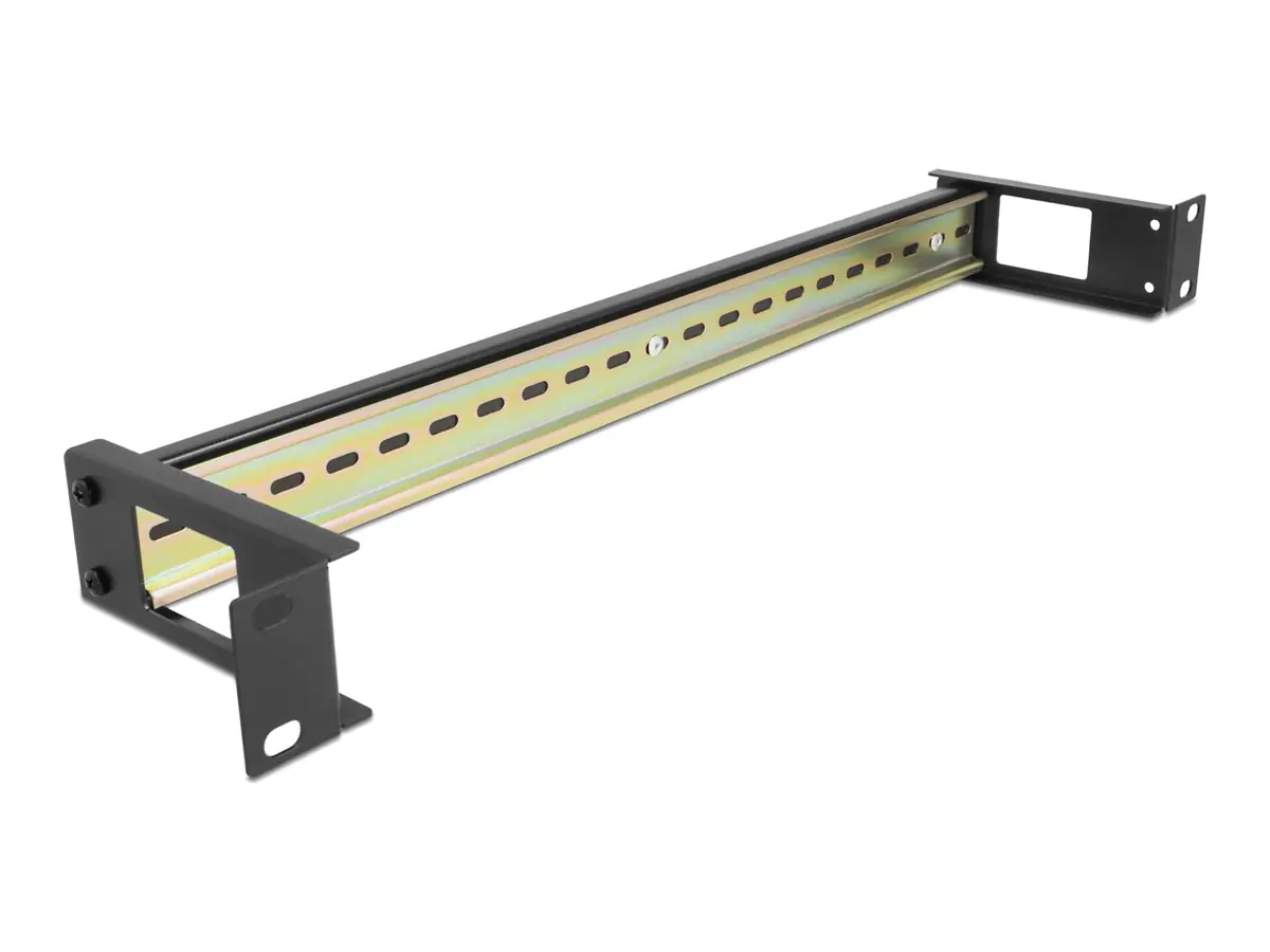 Delock DIN Schienenpanel - Schwarz - 1U - 48.3 cm (19") 67031