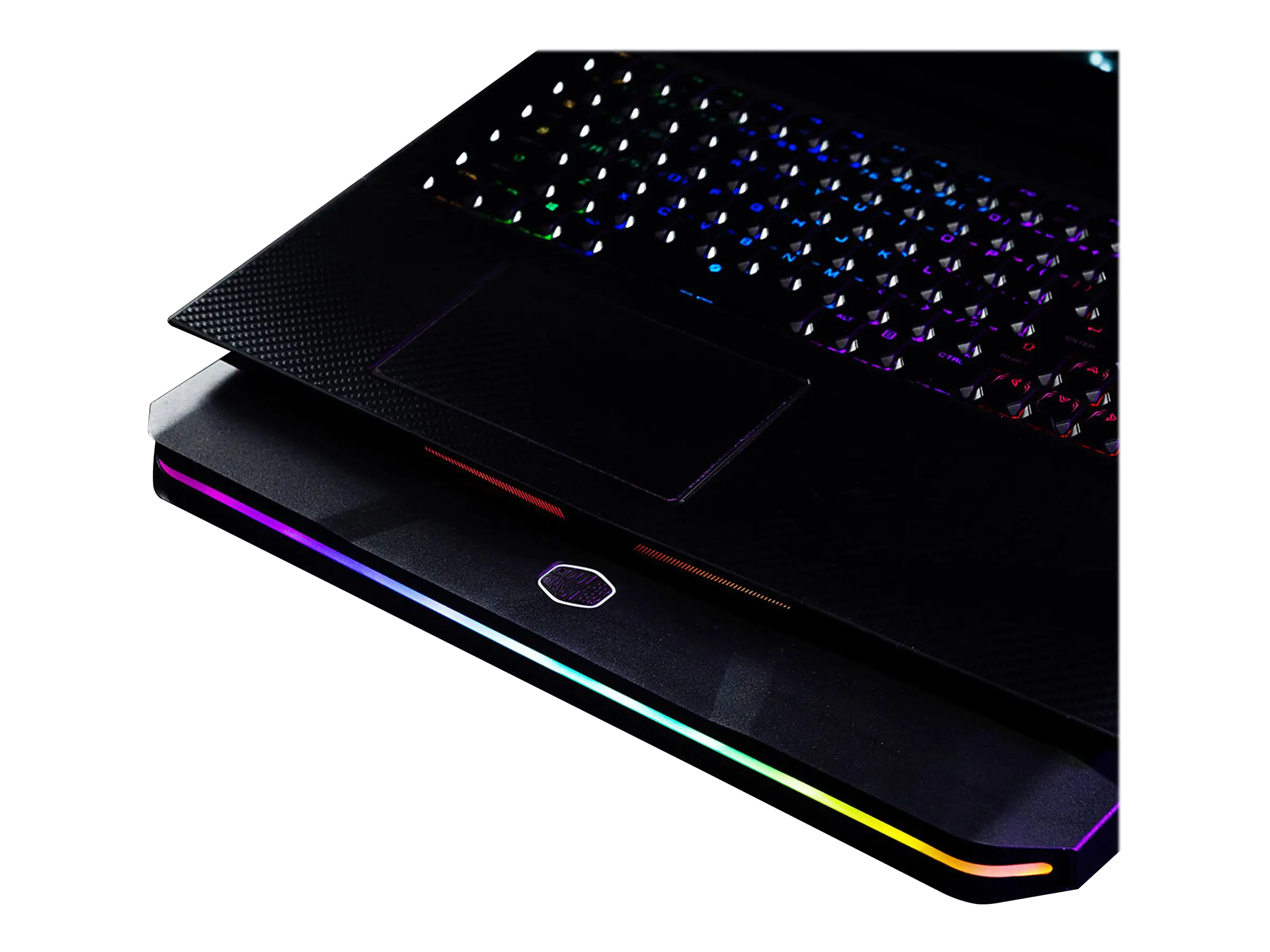CoolerMaster Notepal X150 Spectrum - Notebook-Lüfter - mit 4-Port-USB-Hub - 43.2 cm (17") - 160 mm - Schwarz