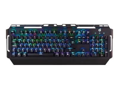 Conceptronic KRONIC - Tastatur - Hintergrundbeleuchtung - USB - Portugiesisch - Tastenschalter: blauer Schalter - Schwarz