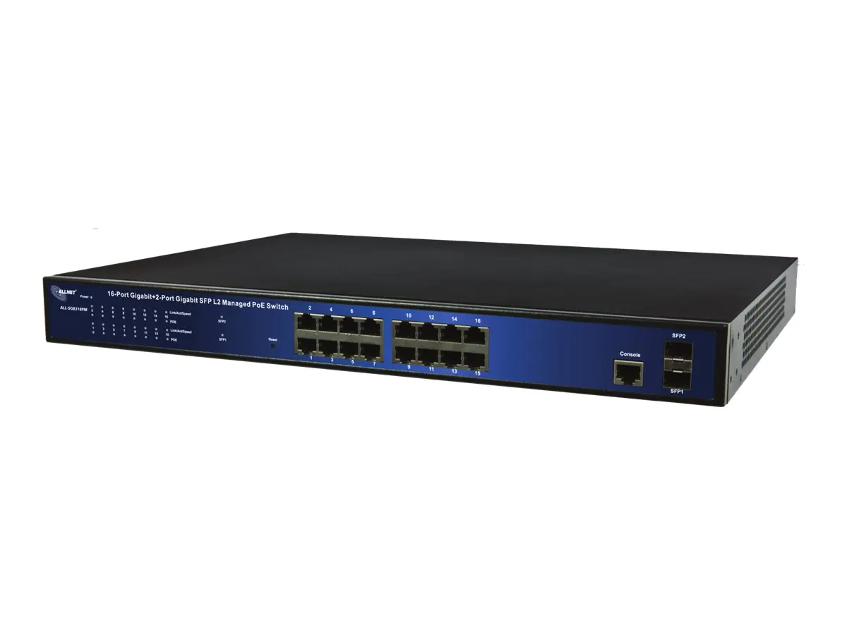 ALLNET ALL-SG8318PM - Switch - managed - 16 x 10 /100/1000 (PoE+)