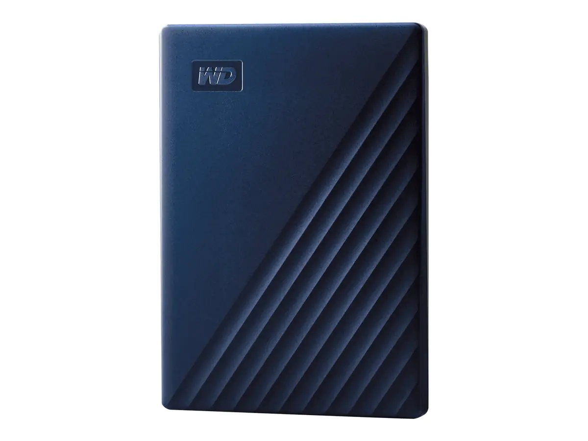 WD My Passport for Mac WDBA2D0020BBL - Festplatte - verschlüsselt - 2 TB - extern (tragbar) - USB 3.2 Gen 1 - 256-Bit-AES - Mitternachtsblau