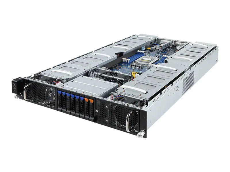 GigaByte G292-Z24 (rev. 100) - Server - Rack-Montage - 2U - 1-Weg - keine CPU - RAM 0 GB - SATA - Hot-Swap 6.4 cm (2.5")