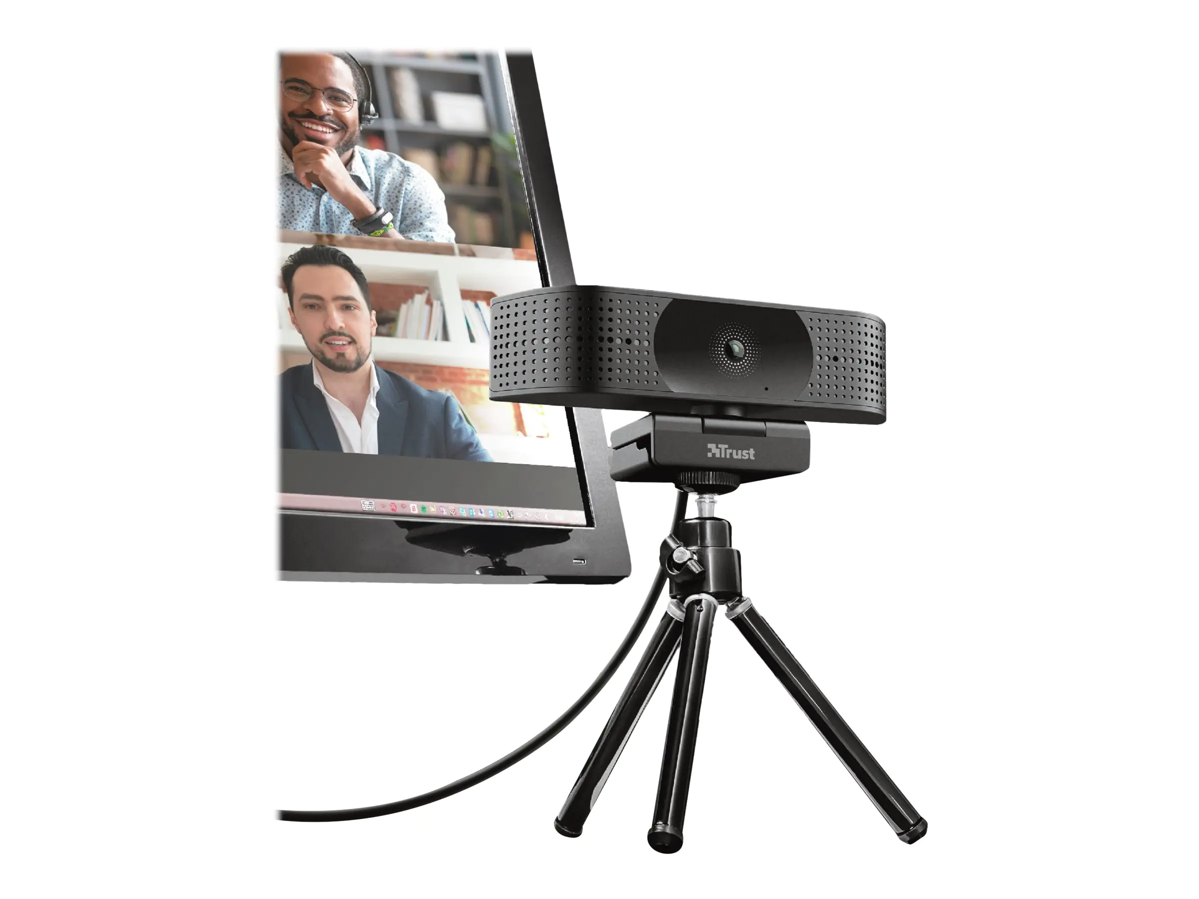 Trust Teza - Webcam - Farbe - 3840 x 2160 - 4K - feste Brennweite - Audio - USB 2.0