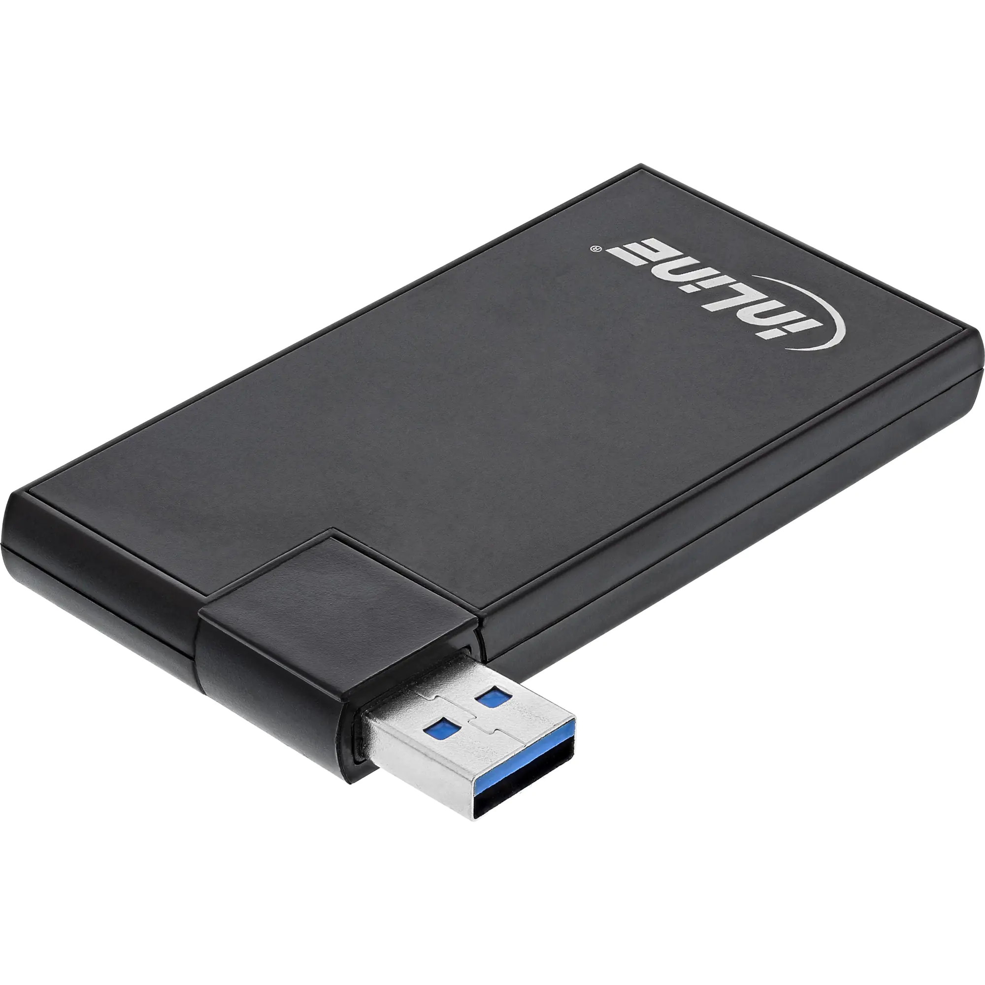 InLine USB 3.0 Rotatable Hub - Hub - 4 x SuperSpeed USB 3.0 - Desktop