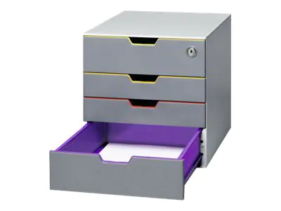 Durable VARICOLOR SAFE - Schubladenschrank - 4 Schubfächer - für ANSI A (Letter) 760627