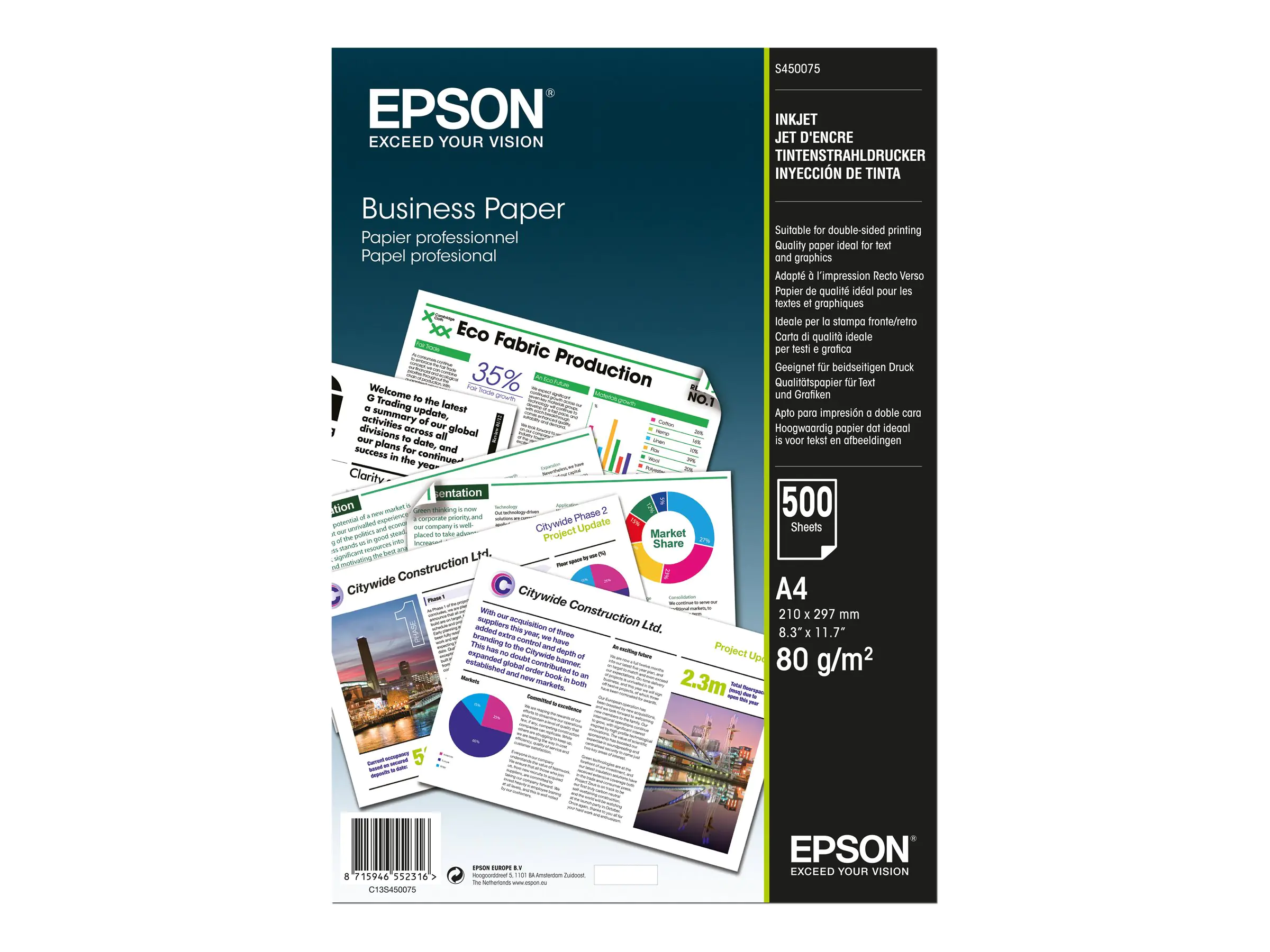 Epson Business Paper - A4 (210 x 297 mm) - 80 C13S450075