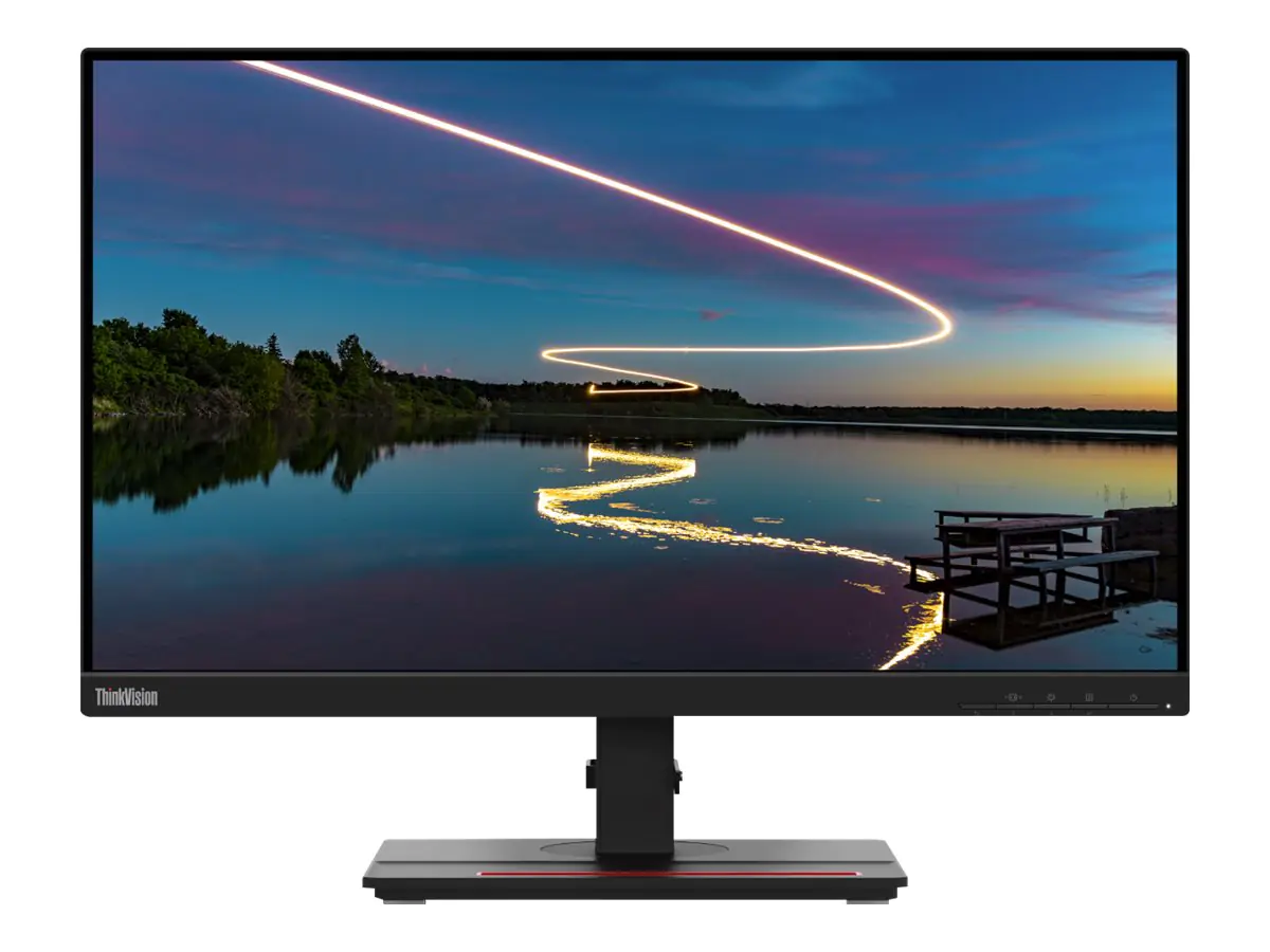 Lenovo ThinkVision T24m-20 - LED-Monitor - 60.5 cm (24") (23.8" sichtbar) - 1920 x 1080 Full HD (1080p) - IPS - 250 cd/m² - 1000:1 - 4 ms - HDMI, DisplayPort, USB-C - Raven Black