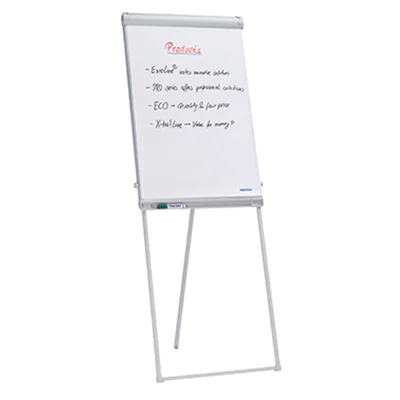 Franken Flipchart ECO Standard FC43 67x95cm 3-Bein Stativ hellgrau
