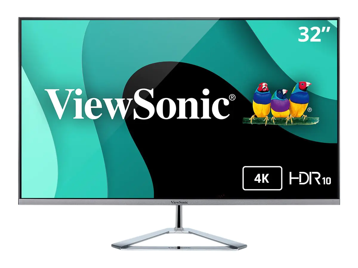 ViewSonic VX Series VX3276-4K-mhd, 81,3 cm (32"), 3840 x 2160 Pixel, 4K Ultra HD, LED, 8 ms, Silber VX3276-4K-MHD-EU