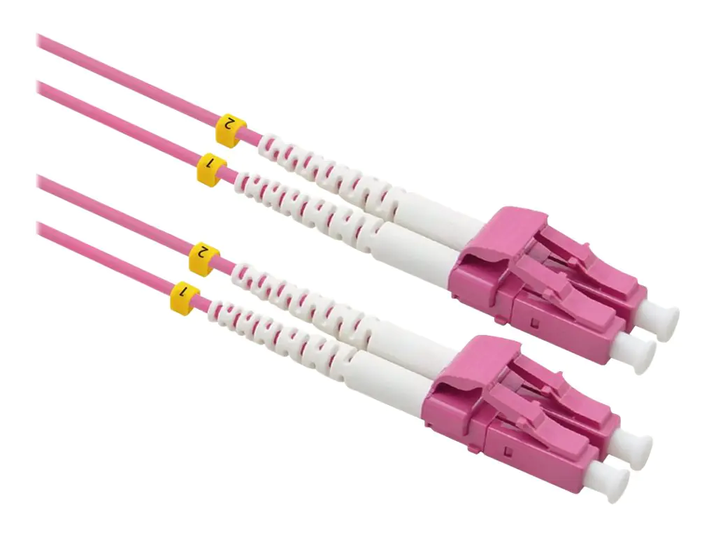 VALUE - Patch-Kabel - LC Multi-Mode (M) zu LC Multi-Mode (M) - 0.5 m - Glasfaser - Duplex - 50/125 Mikrometer - OM3 - halogenfrei - violett