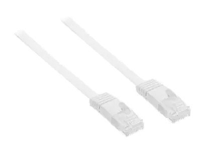 InLine - Patch-Kabel - RJ-45 (M) zu RJ-45 (M) - 50 cm - UTP - CAT 6 - geformt - weiß