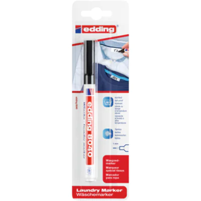 edding Textilmarker 8040 1mm schwarz Rundspitze