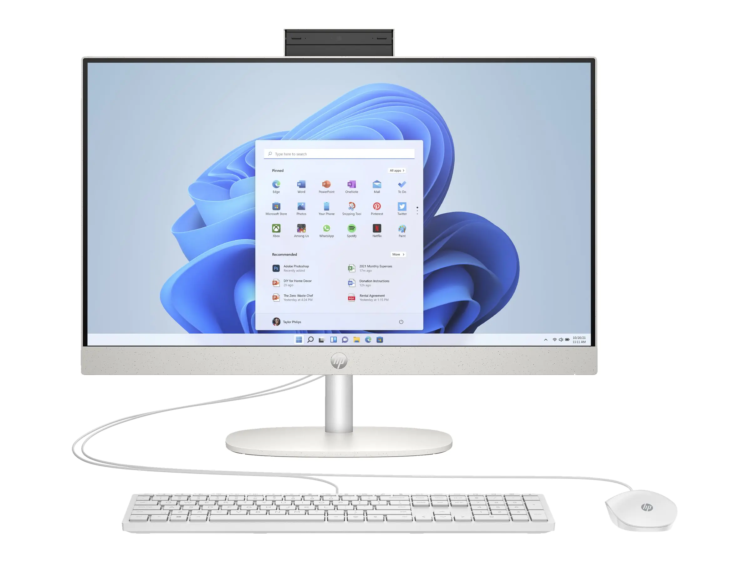 HP 24-cr0009ng All-in-One-PC 60.5 cm 23.8 Zoll - All-in-One mit Monitor - 2,4 GHz