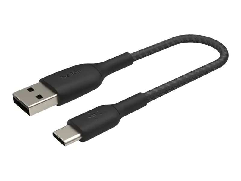 Belkin BoostCharge - USB-Kabel - 24 pin USB-C (M) zu USB (M) - 15 cm - Schwarz