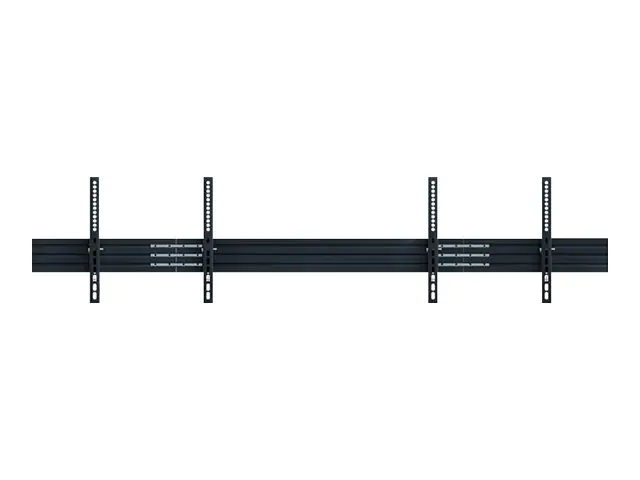 Hagor comPROnents series W2L - Befestigungskit (Wandmontage) - Side-by-Side - für 2 LCD-/Plasma-Konsolen - Schwarz - Bildschirmgröße: 117-165 cm (46"-65")
