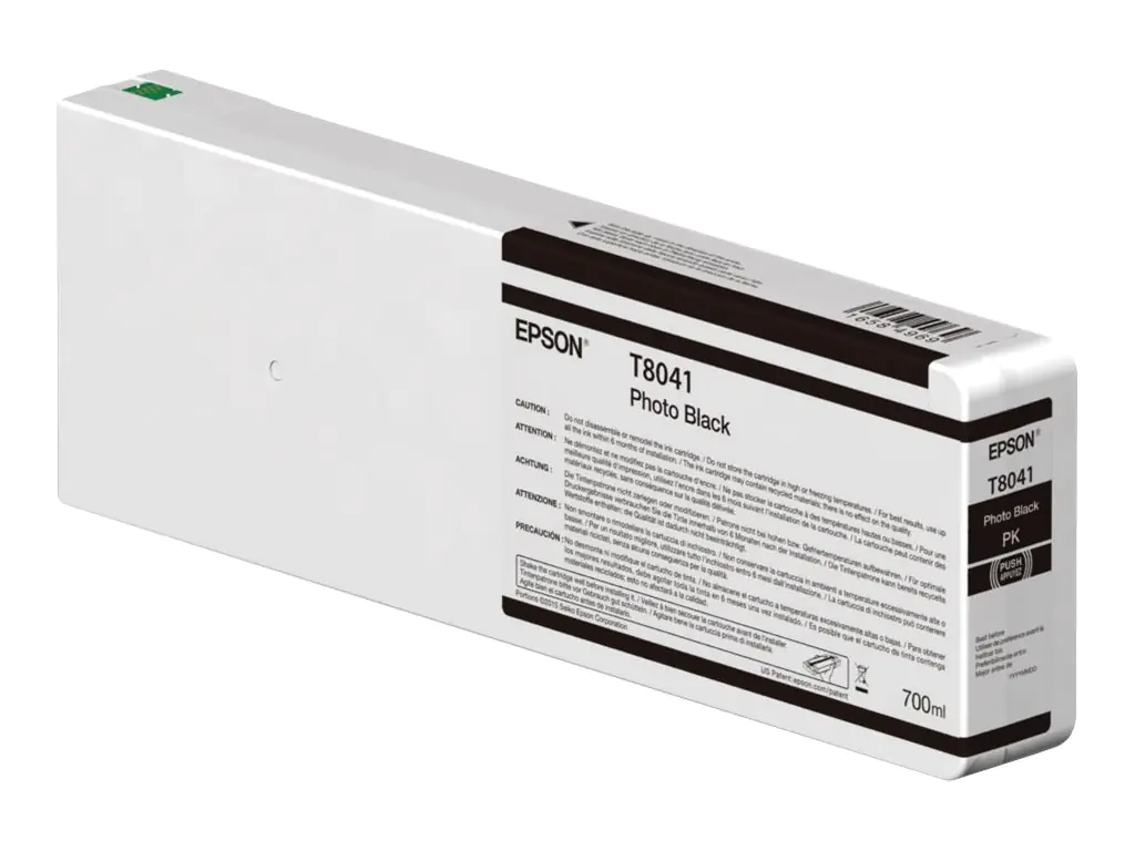 Epson T804100 - 700 ml - Photo schwarz - Original - Tintenpatrone - für SureColor SC-P6000, SC-P7000, SC-P7000V, SC-P8000, SC-P9000, SC-P9000V