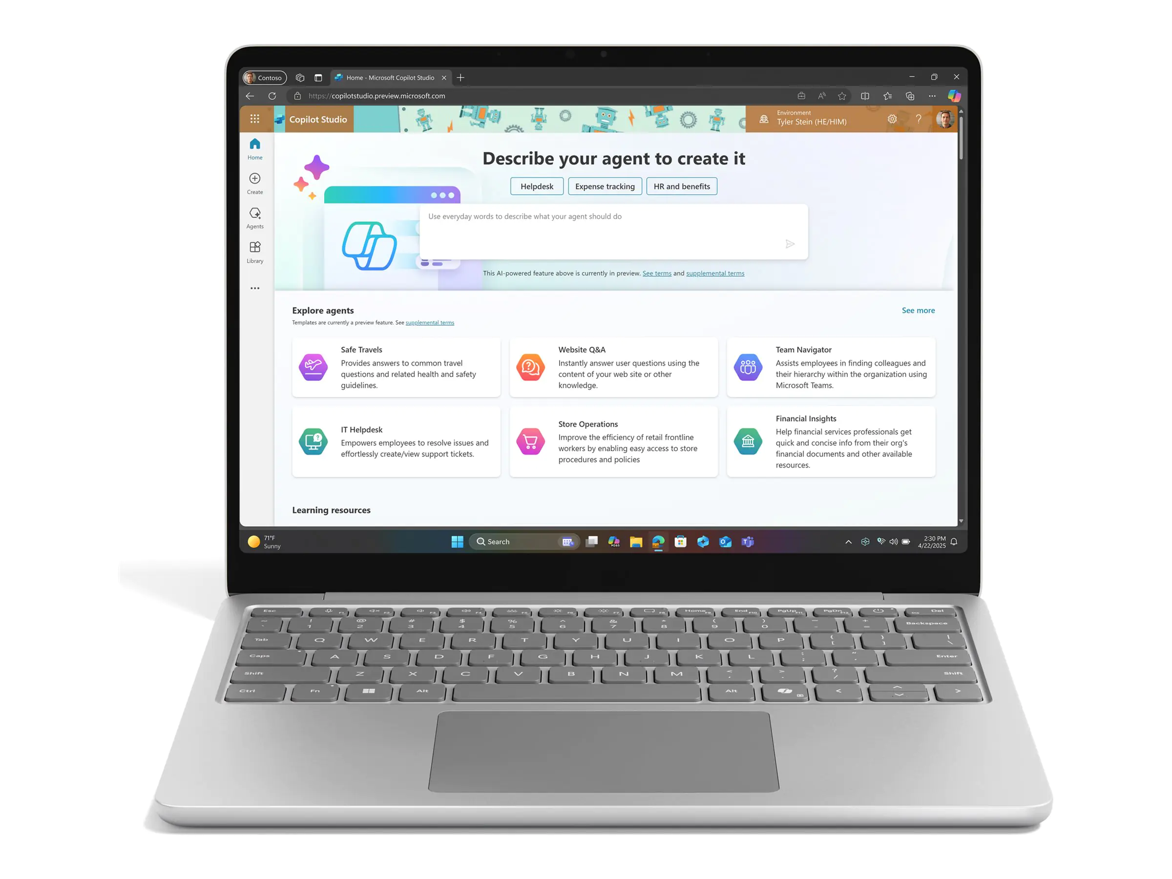 Microsoft Surface Laptop Copilot+ PC for Business - 13-inch - Snapdragon X Plus X1P-42-100 / 3.2 GHz