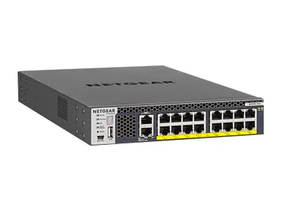 Netgear M4300-16X - Switch - L3 - managed - 16 x 100/1000/2.5G/5G/10GBase-T (PoE+) - an Rack montierbar - PoE+ (500 W)