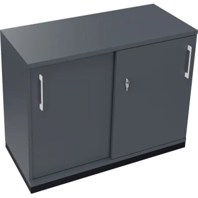 Schiebetürenschrank 2OH B1000xT442xH781mm an/Lavagrau