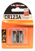 Ansmann Batterie CR123A Lithium 2er 3V 2 Stück - Batterie - CR 123A/CR 17345