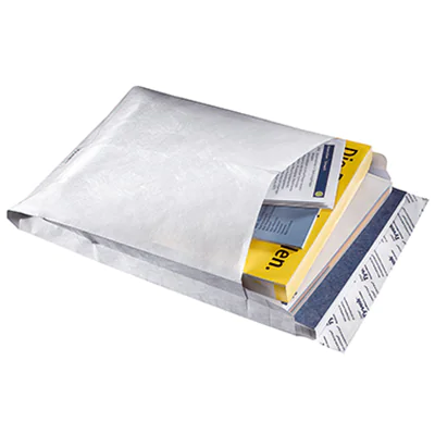 Tyvek® Faltentasche DIN C4 229 x 324 mm (B x H) ohne Fenster 55g/m² mit Haftklebung Tyvek® weiß 100 St./Pack.