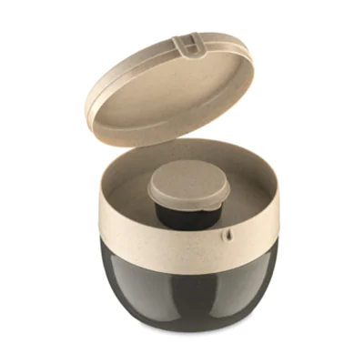 Koziol Brotzeitdose BENTOBOX M 12 x 10 x 12,7 cm (B x H x L) TPE Kunststoff nature ash grey