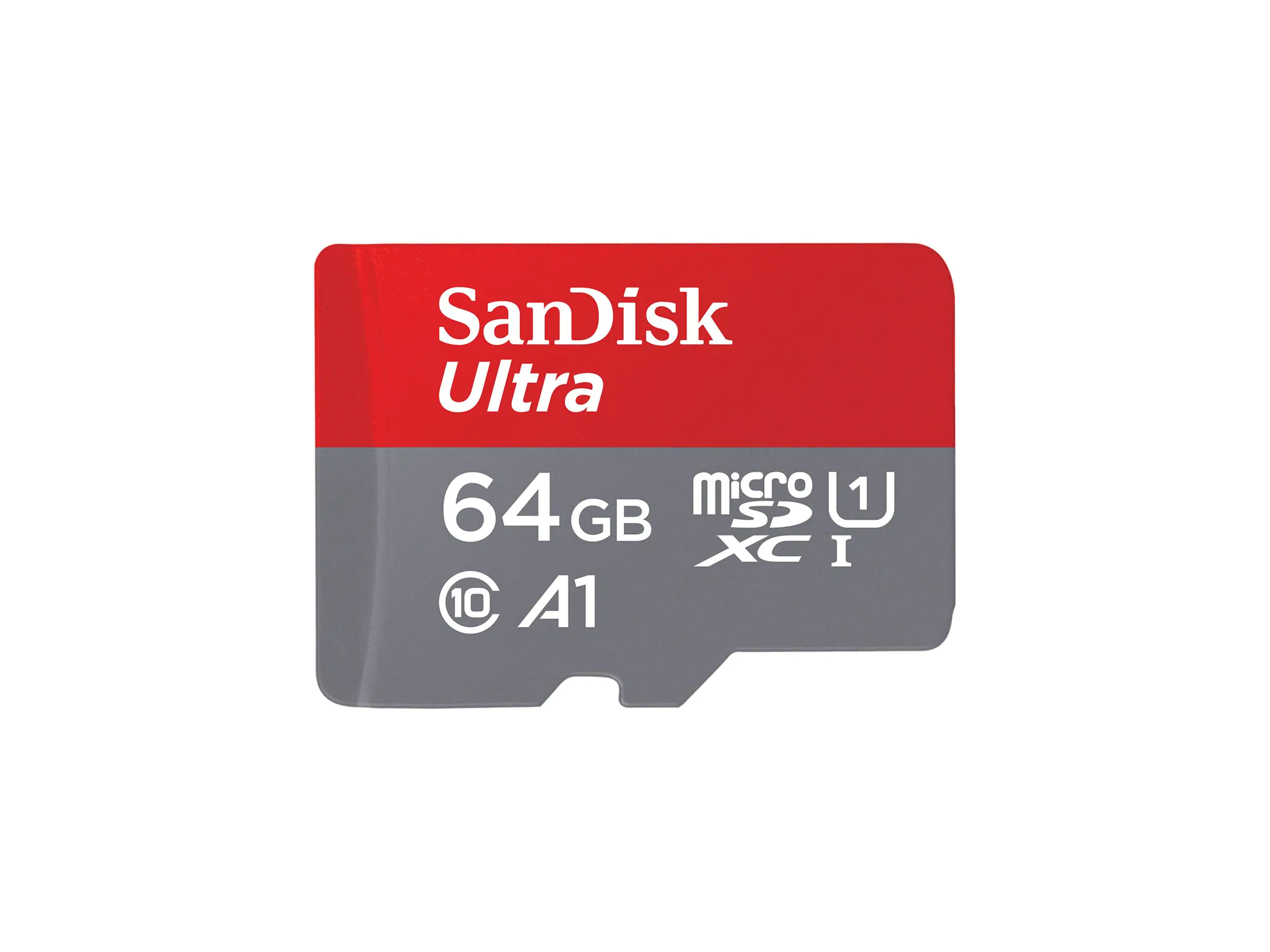 SanDisk Ultra - Flash-Speicherkarte (microSDXC-an-SD-Adapter SDSQUAB-064G-GN6MA