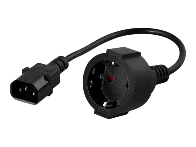 PowerWalker - Stromkabel - CEE 7/4 (W) zu IEC 60320 C14 - 10 A - 20 cm - für PowerWalker VI 1000 RLP, VI 2000 RLP, VI 3000 RLP