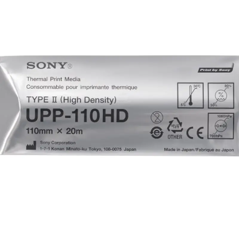 Sony Videoprinterpapier UPP-110HD S/W 110 mm x 20 m