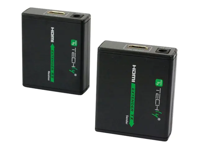 Techly HDMI Extender Full HD by Cat.6/6A/7 cable max 40m - Sender und Empfänger - Erweiterung für Video/Audio - HDMI - bis zu 60 m