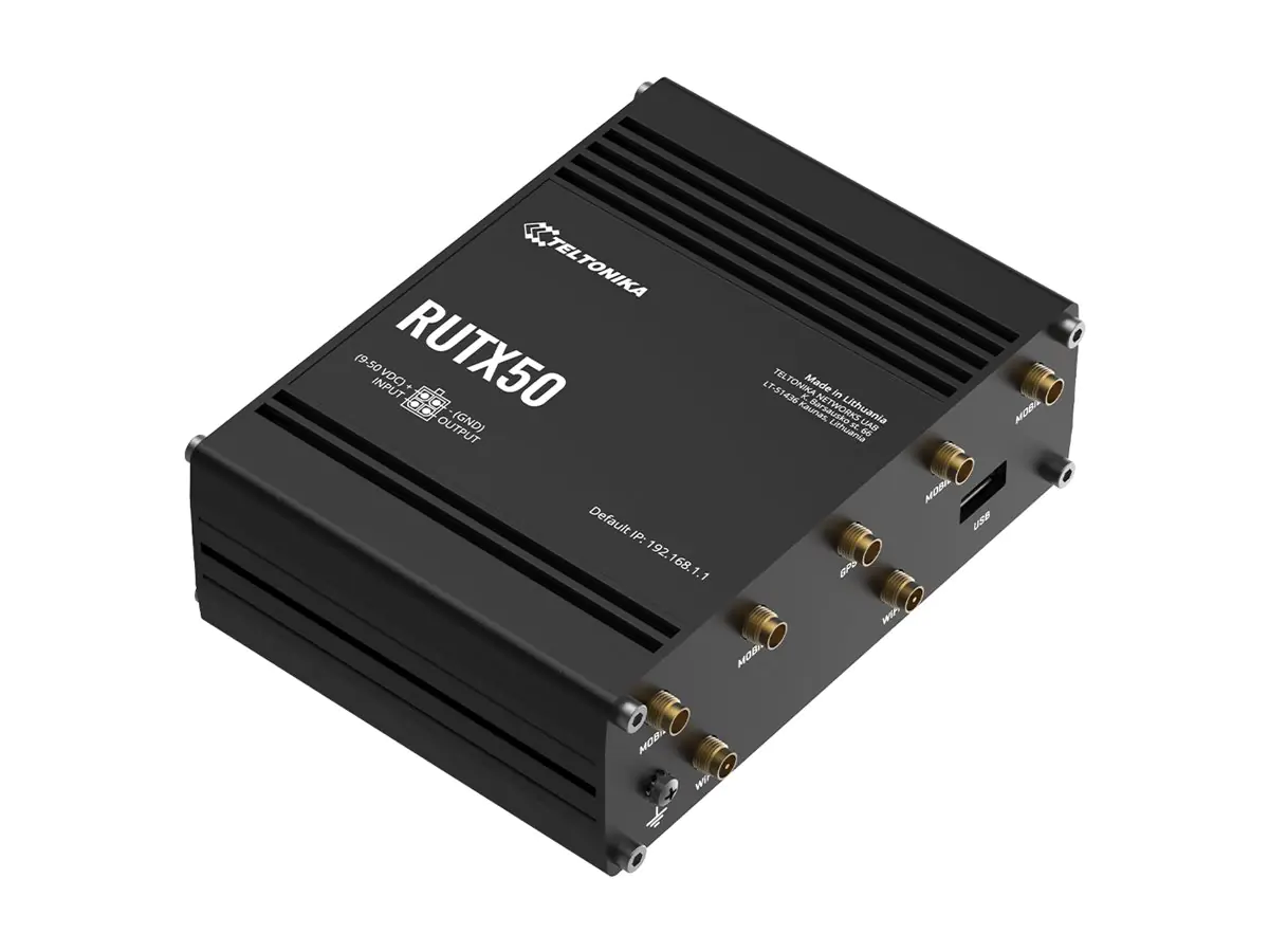 Teltonika RUTX50 DUAL SIM 5G/4G/LTE Router eSIM Version - Router - WLAN