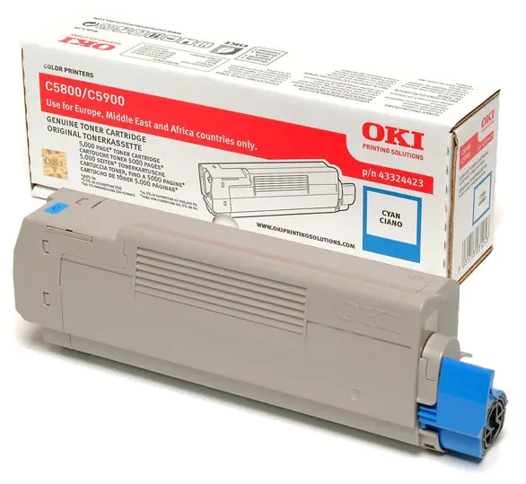 OKI - Cyan - Original - Tonerpatrone - für C5550 MFP, 5800dn, 5800Ldn, 5800n, 5900cdtn, 5900dn, 5900dtn, 5900n