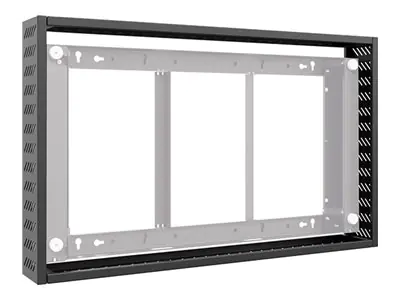 Hagor - Montagekomponente (Cover-Set) - für Flachbildschirm - Kunststoff - Schwarz, RAL 9005 - Bildschirmgröße: 116.8 cm (46")